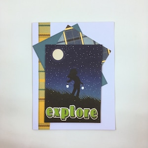 kid camping card, camping card, explore card, graduation card, travel card, explorer card, adventure card, retirement card, retirement