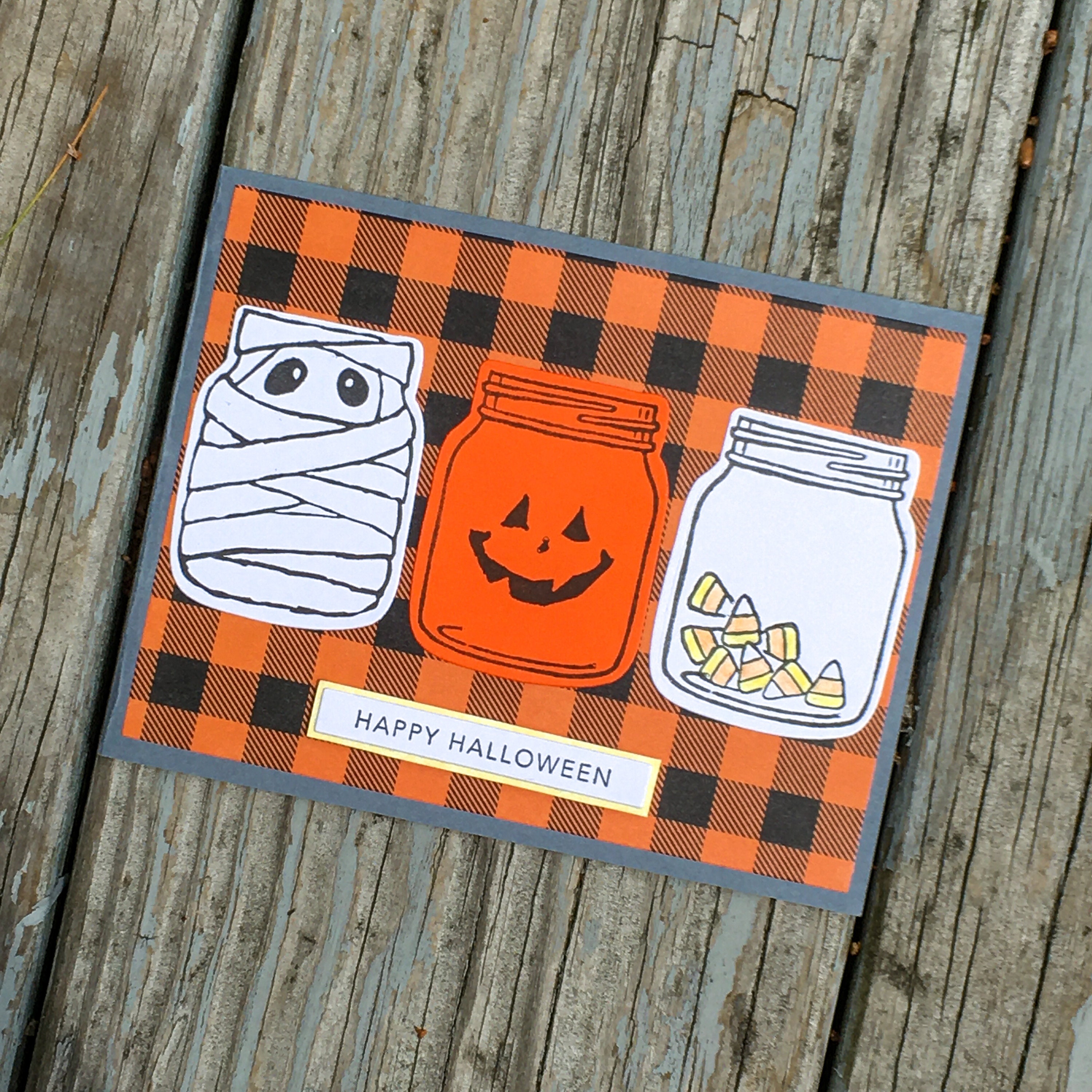 Halloween Karte Halloween Gläser Karte gruselige Halloween | Etsy