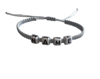 Armband Armkette Macramearmband Wunschname Personalisiert 60 verschiedene Farben