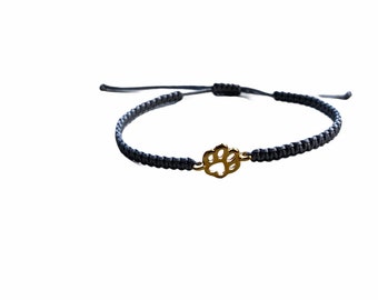 Armband Armkette Pfote Tatze *Gold* 60 verschiedene Farben