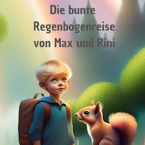 Livre personnalisé pour enfants *Le voyage arc-en-ciel coloré de Max et Rini*