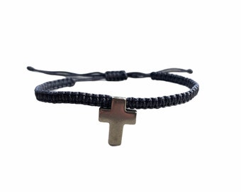 Armband Armkette Kreuz *Silber* 60 verschiedene Farben