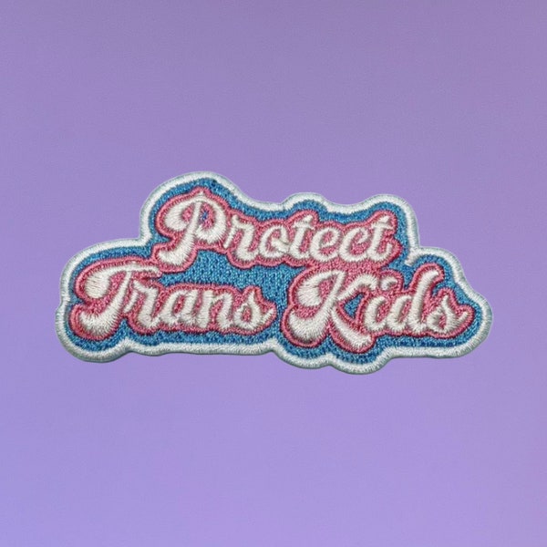 Protect Trans Kids Iron On Patch 3”