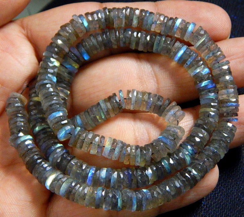 63/%OFF Labradorite Faceted Tyre Beads Wheel Shape 7x6.mm Approx 8.5Inches 100 Percent Natural Top Quality New Arrival Wholesale Price.