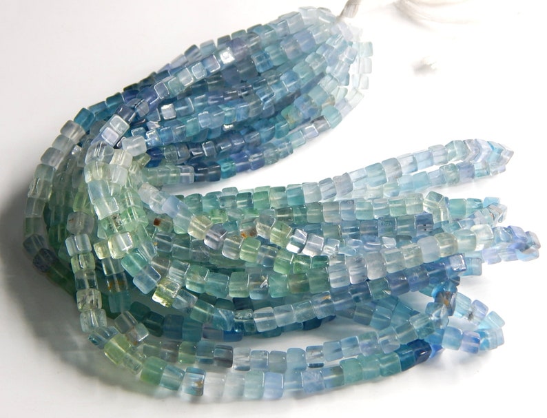 63/%OFF Fluorite Smooth Box Beads 3D Cube Shape 5X4.Mm Approx 17Inches 100 Percent Natural Top Quality Wholesale Price New Arrival