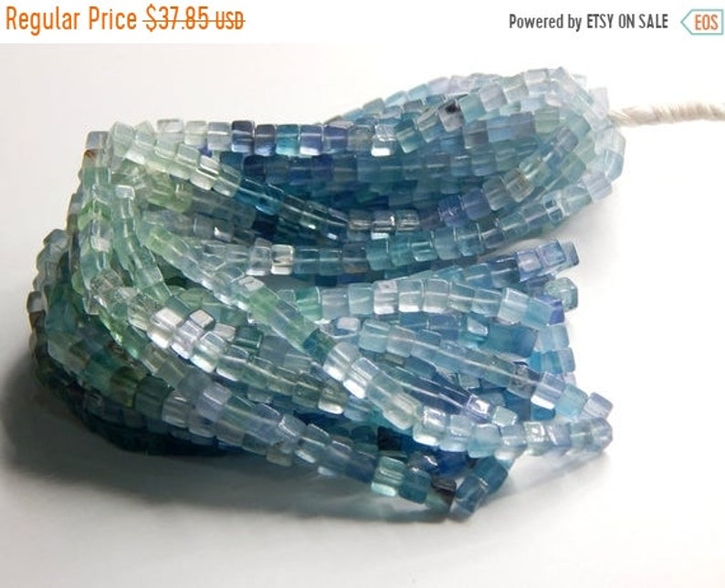 63/%OFF Fluorite Smooth Box Beads 3D Cube Shape 5X4.Mm Approx 17Inches 100 Percent Natural Top Quality Wholesale Price New Arrival