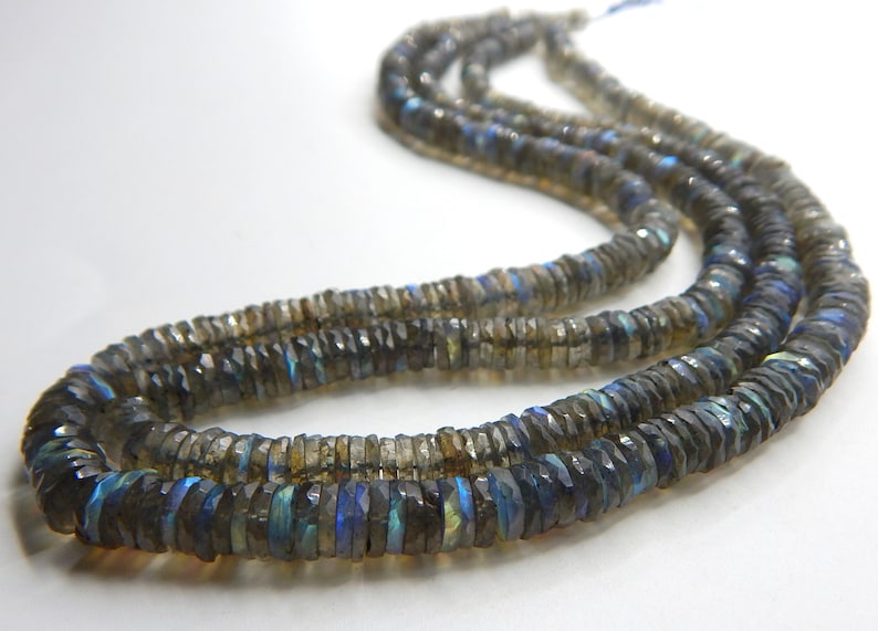 63/%OFF Labradorite Faceted Tyre Beads Wheel Shape 7x6.mm Approx 8.5Inches 100 Percent Natural Top Quality New Arrival Wholesale Price.