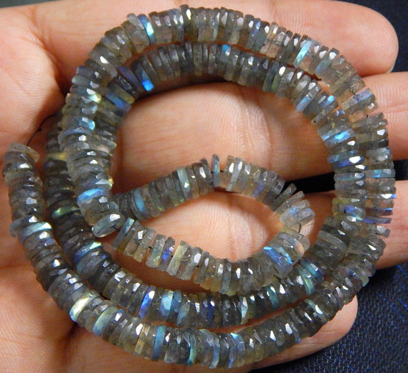 63/%OFF Labradorite Faceted Tyre Beads Wheel Shape 7x6.mm Approx 8.5Inches 100 Percent Natural Top Quality New Arrival Wholesale Price.