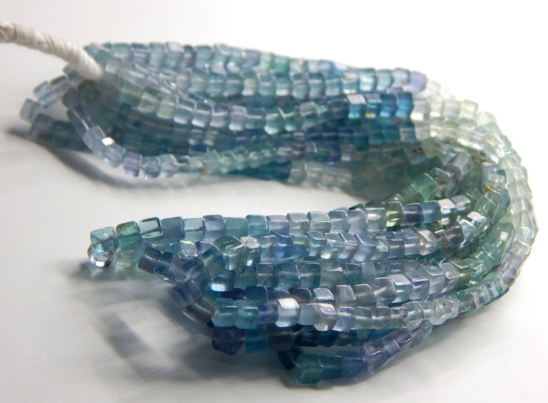 63/%OFF Fluorite Smooth Box Beads 3D Cube Shape 5X4.Mm Approx 17Inches 100 Percent Natural Top Quality Wholesale Price New Arrival
