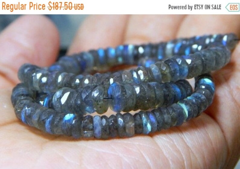 63/%OFF Labradorite Faceted Tyre Beads Wheel Shape 4.2x7.5.mm Approx 100 Percent Natural Superb Quality New Arrival Wholesale Price.