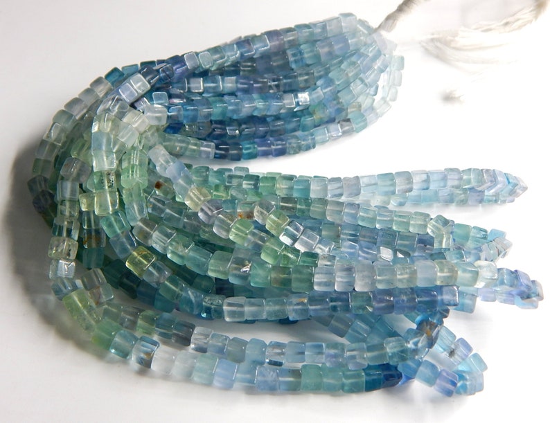 63/%OFF Fluorite Smooth Box Beads 3D Cube Shape 5X4.Mm Approx 17Inches 100 Percent Natural Top Quality Wholesale Price New Arrival