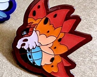 Volcarona Pokemoth 1" Enamel Mini Pins