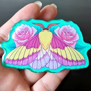 3" Rosy Maple Moth Phone Grip