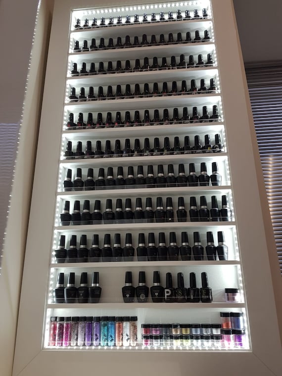 China Beauty Salon Care Product Retail Shop Rack Floor Nail Polish Display  Shelves Manufacturer and Supplier | HICON