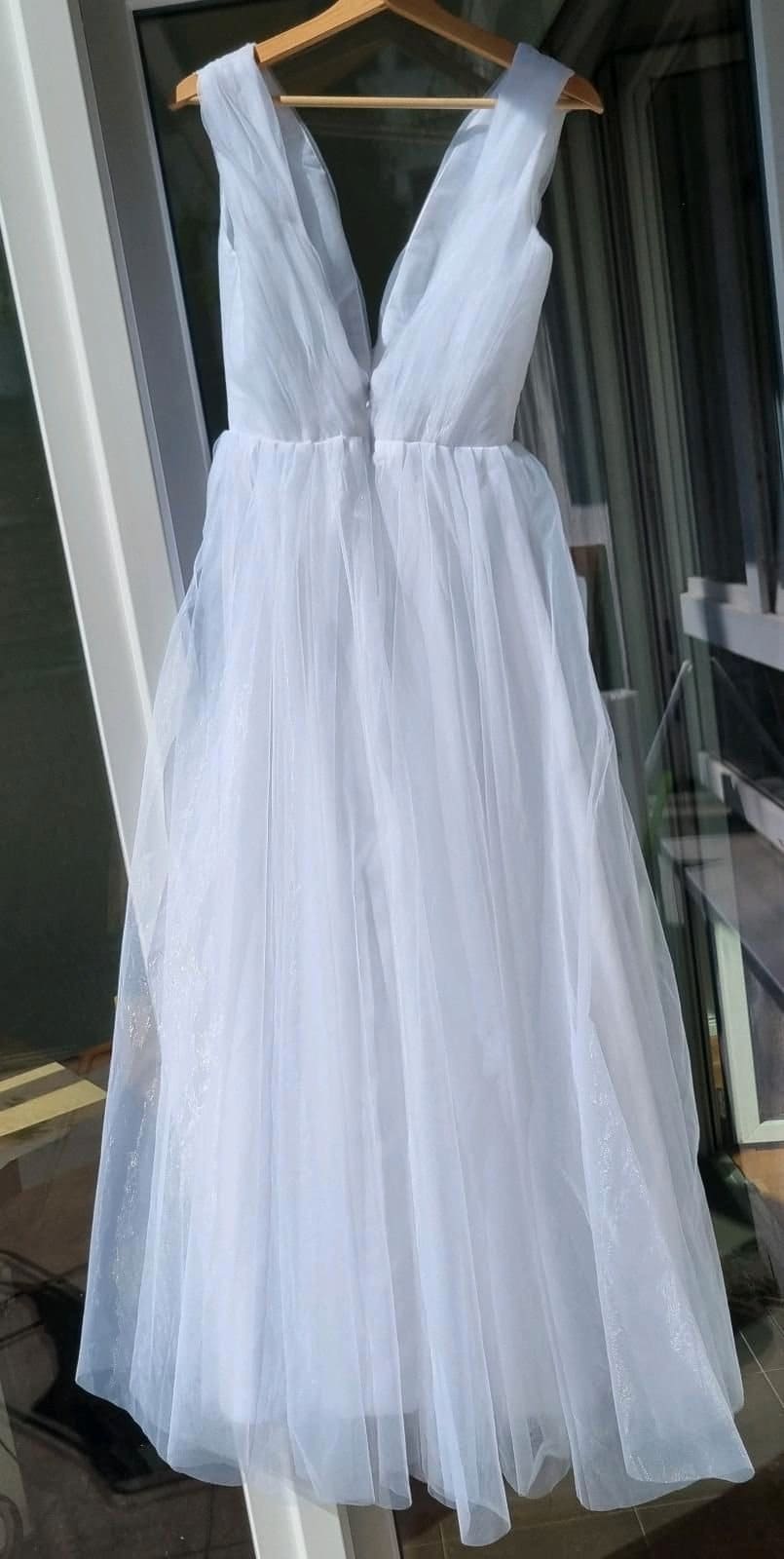 Robe de mariée en organza et tulle taille 34-36