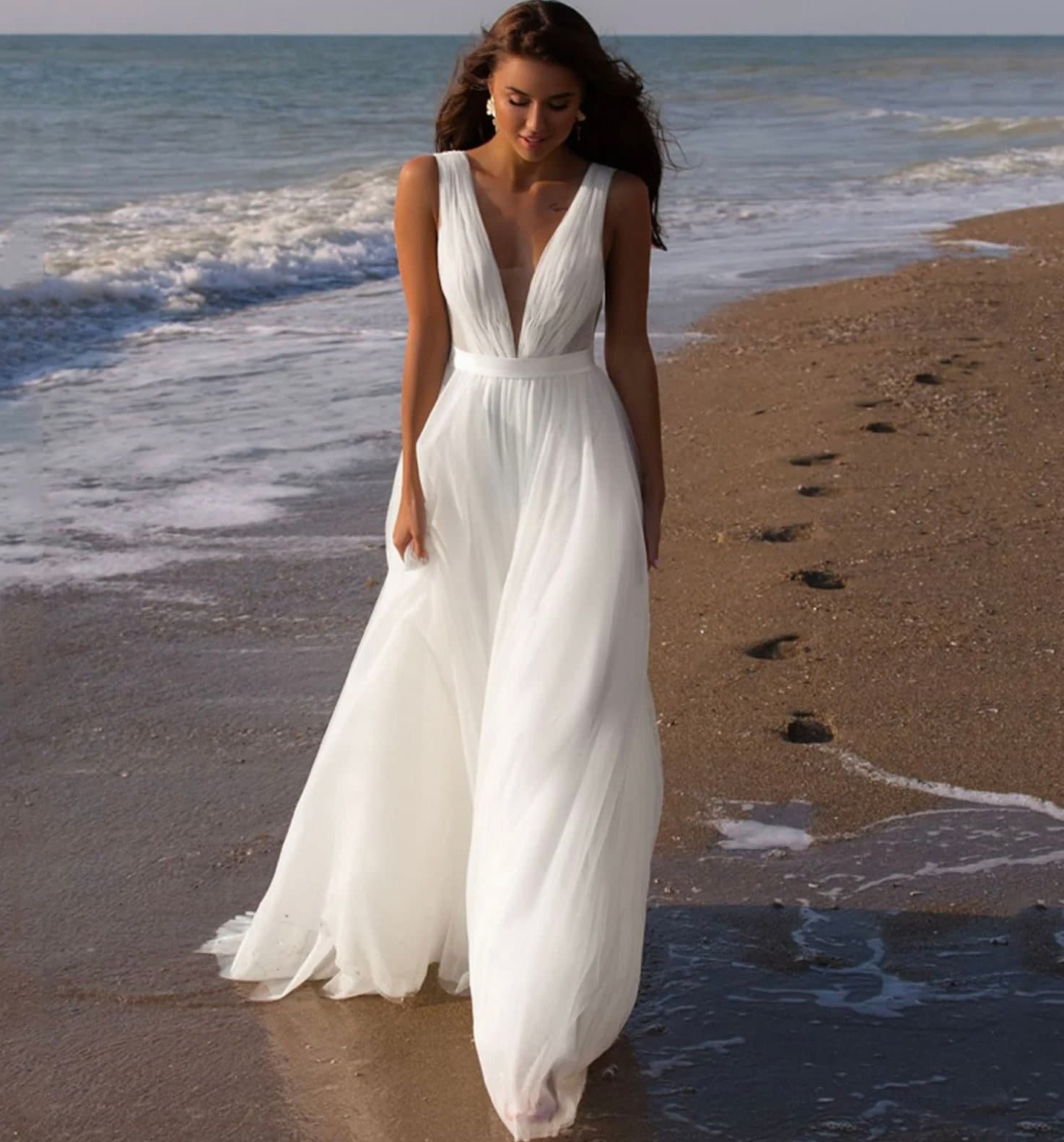 Vestido de novia de organza y tul, Talla 34/36