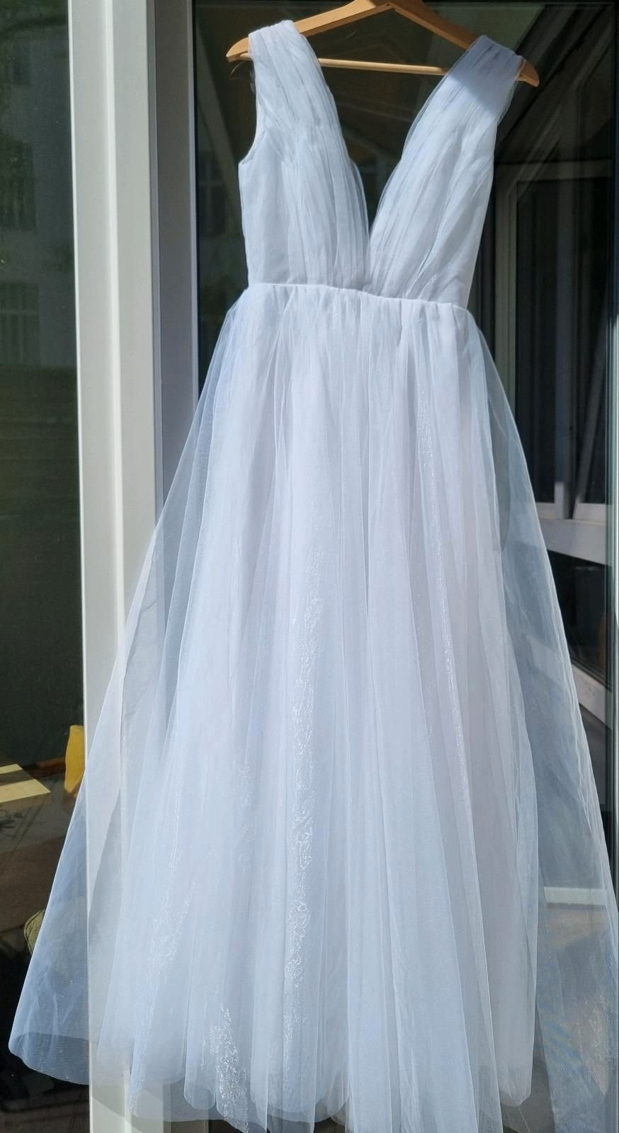 Robe de mariée en organza et tulle taille 34-36
