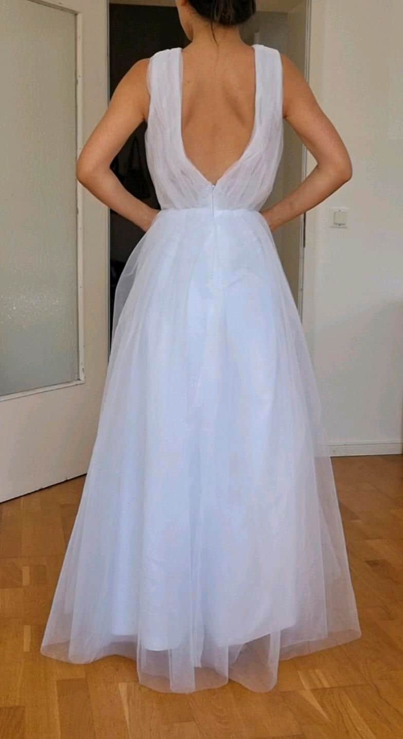 Robe de mariée en organza et tulle taille 34-36