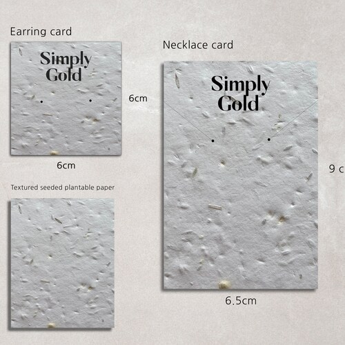 30 Custom Earring Backing Cards Jewellery Backing Necklace Etsy