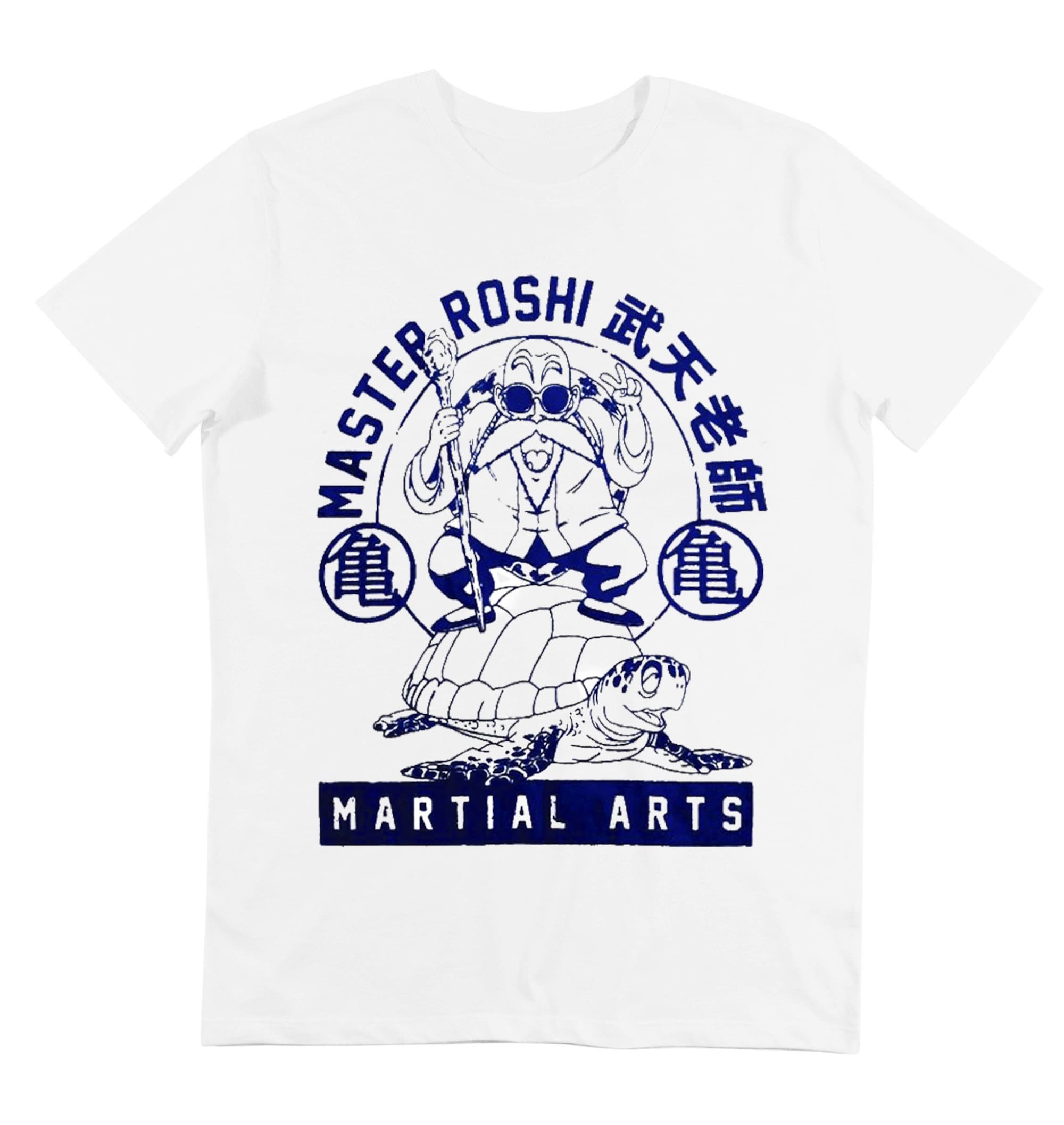 Master roshi martial arts men white t-shirt