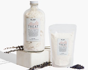 Natural Milk Bath Soak | Moisturizing Herbal Bath | Organic | Oatmeal with Tea Tree Oil | Vegan Bath and Beauty Spa Gift for Her or Him