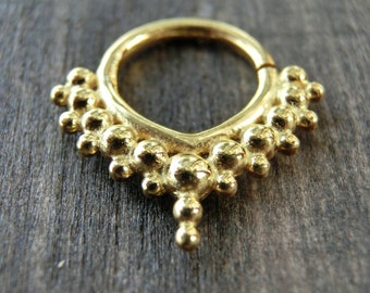 Feminine Gold Septum ring