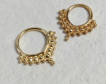 Gold Septum Jewelry - 8 mm and 10 mm - Zen Septum