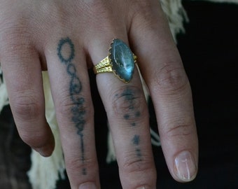 Empress Ring Labradorite ~ Celestial Ring