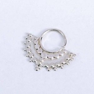 large tribal septum sterling silver noomaad