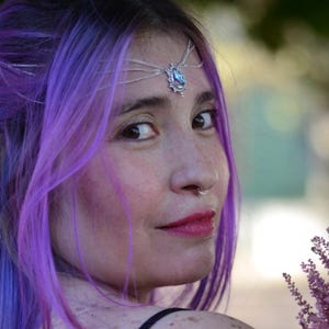 Moonstone Hair Jewelry Silver ⎜Star