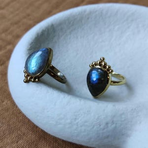 Bohemian Gemstone Ring - different gemstone options