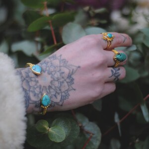Empress Ring Tibetan Turquoise image 5