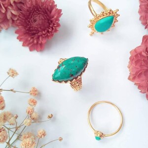 Empress Ring Tibetan Turquoise image 9