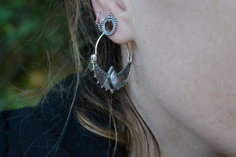 Tiny Silver Hoop Earrings \u00d86 mm