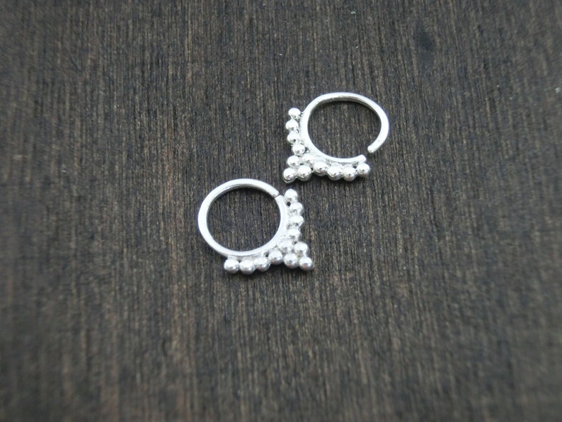 Dainty Silver Hoop Earrings Etsy