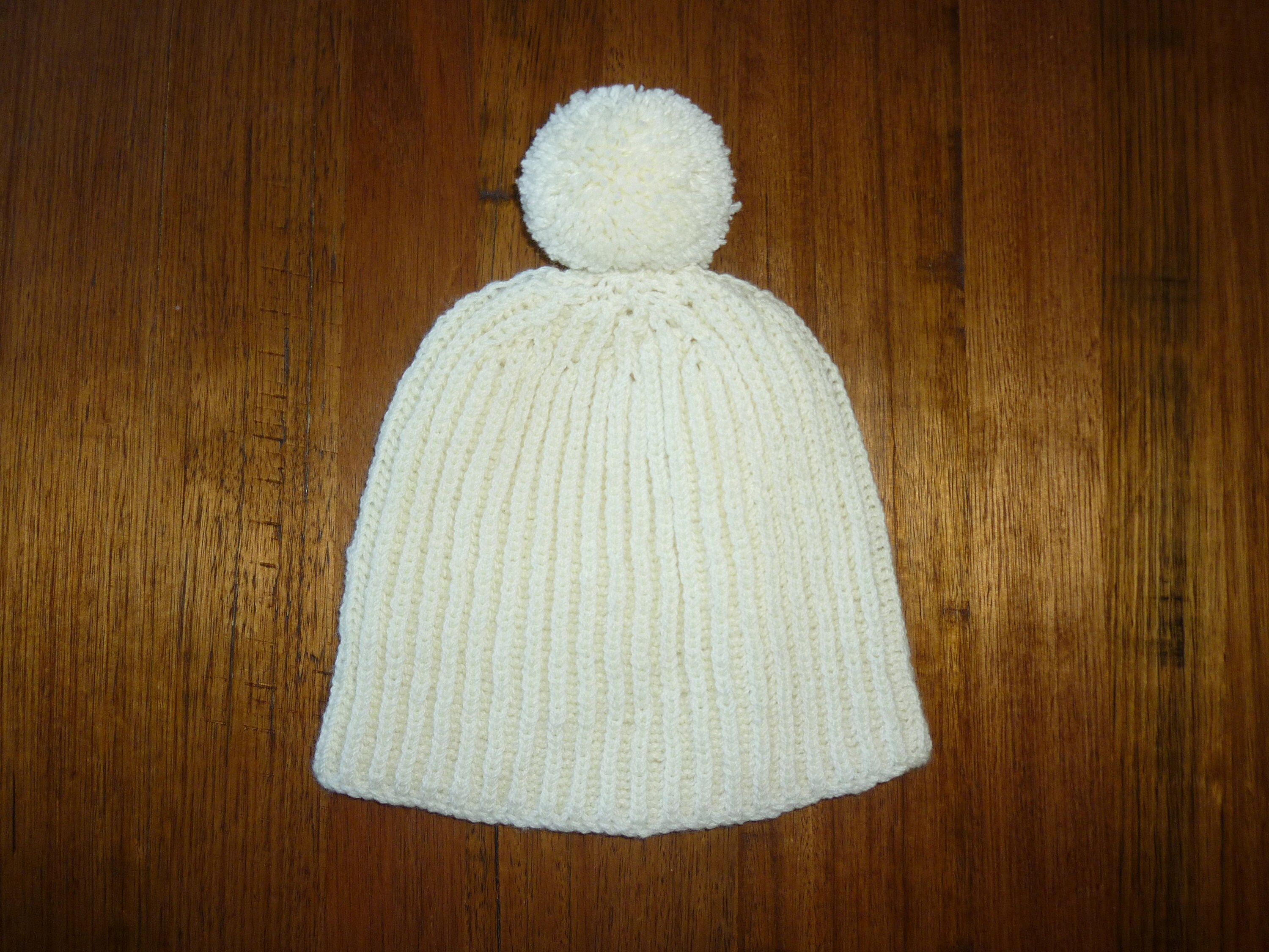 Ladies Pom Pom Beanie. Pom Pom Hat 