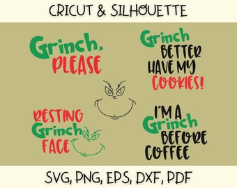 Download Grinch Before Coffee Etsy