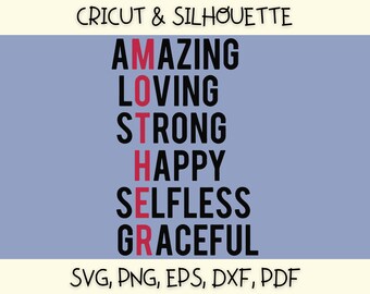 Download Mother Acrostic Svg Etsy