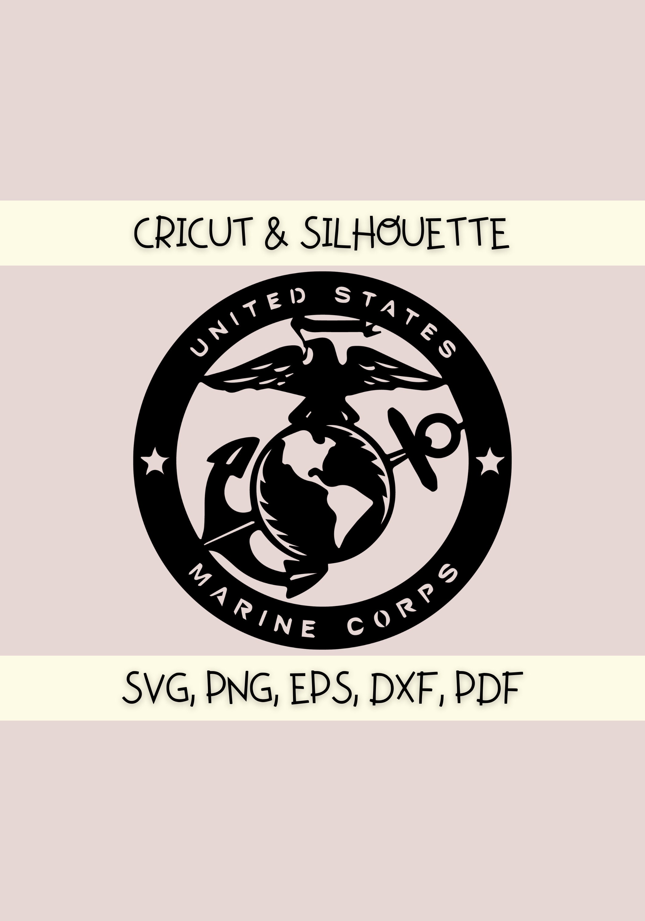US Marine Corps SVG Semper Fidelis SVG | svg png eps dxf pdf | Instan…