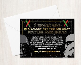 Star Wars Birthday Invitation