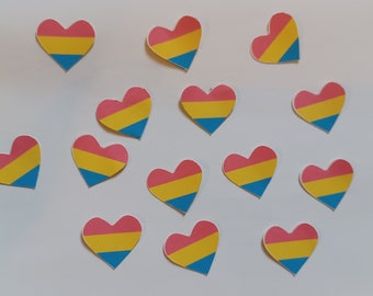 Pansexual pride stickers