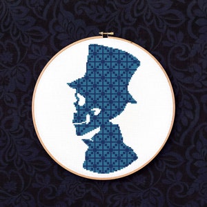 Gentleman Skull - PDF Cross Stitch Pattern