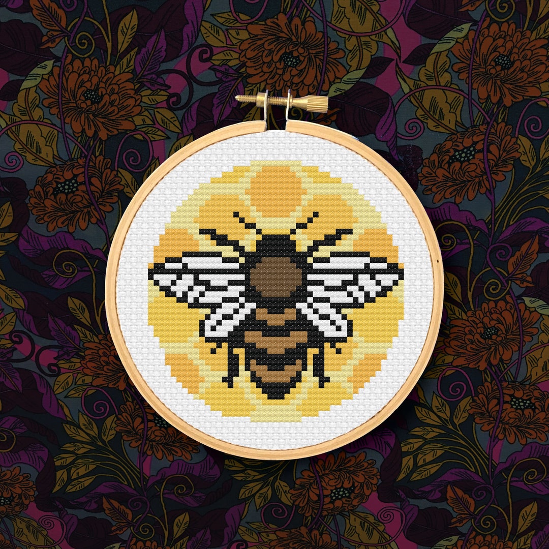 Honey Bee PDF Cross Stitch Pattern - Etsy Australia
