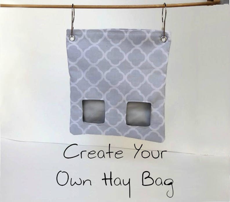 Rabbits For Guinea Pigs and more! Hedgehogs Custom Hay Bag Pouch