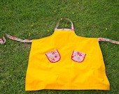 Bright Apron with Flowers