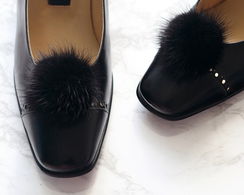 Big Mink Ball Shoe Clips Big Mink Pom Pom Shoe Clips Charms Etsy