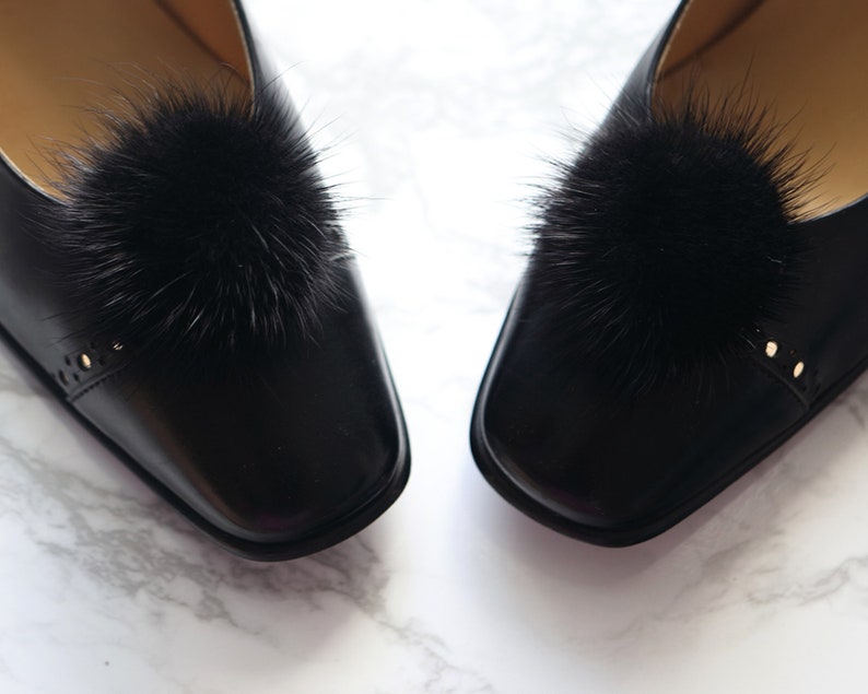 Big Mink Ball Shoe Clips Big Mink Pom Pom Shoe Clips Charms Etsy