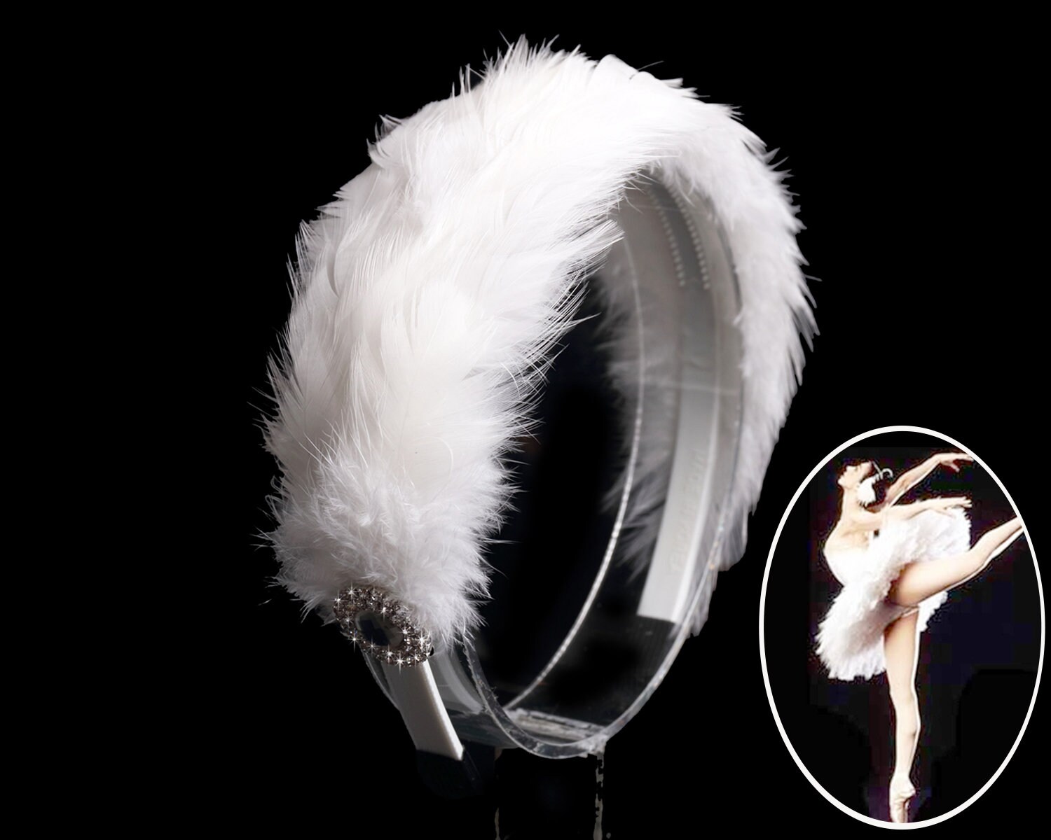 Girls Ballerina Headband Ballet Girl Dancer Hairband Swan Etsy