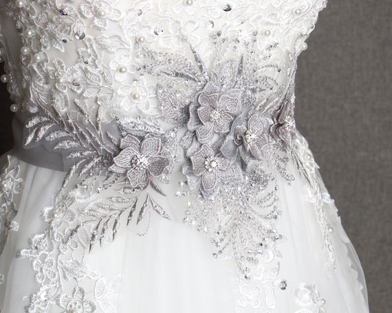 wedding dress sashes and belts