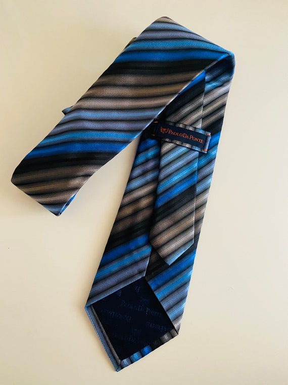Paolo da Ponte, cravatta, seta, vintage, anni 80 - image 2